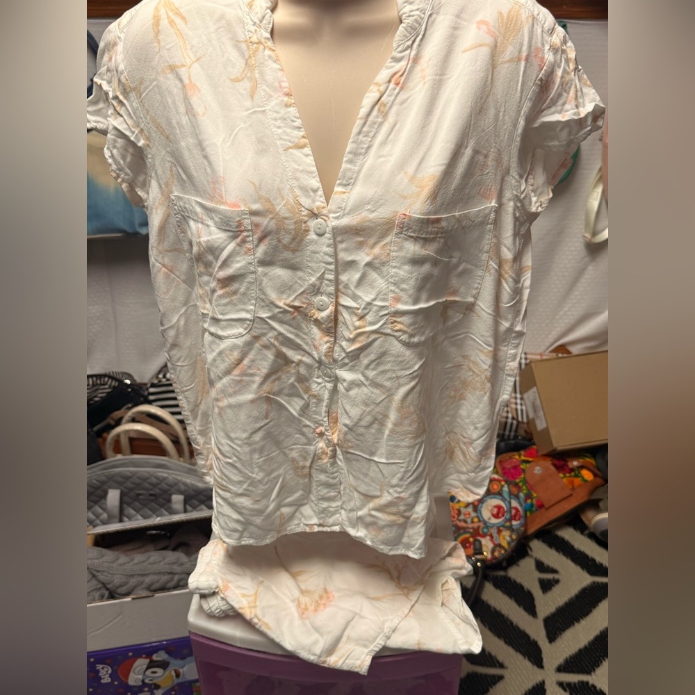 Women's White Floral pj set